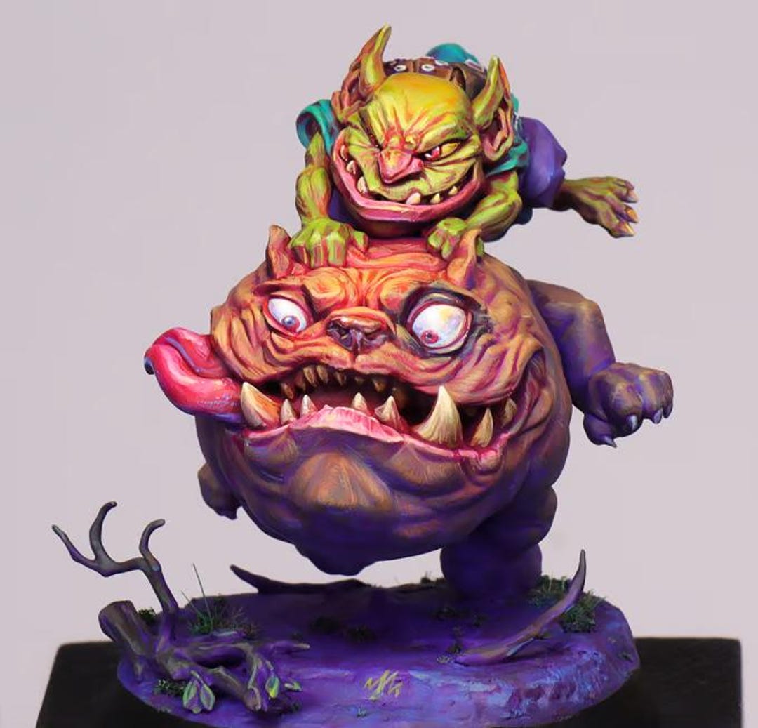 Pocket Goblin Doglin Rider Trio, 28mm 3d-printed Miniatures for ...