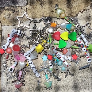 mcyt beaded keychains !