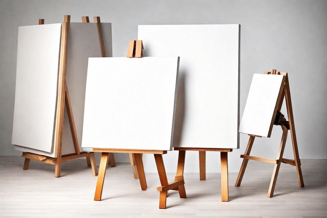 Large Blank Canvas With Easel for Grand Artistic Creations Etsy