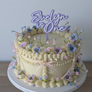 Custom Words Cake Topper | Happy Birthday | Name is Number | Fropper