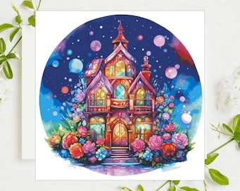 PDF "Candy House" Cross Stitch Patroon DMC, Patroon Keeper Compatibel, Direct downloaden