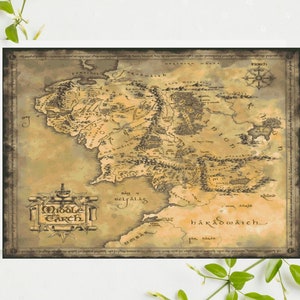 PDF "Middle Earth Map" Cross Stitch Pattern DMC, Pattern Keeper Compatible, Instant Download