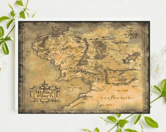 PDF "Middle Earth Map" Cross Stitch Pattern DMC, Pattern Keeper Compatible, Instant Download