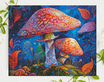 PDF "Mushroom Tales" Cross Stitch Patroon DMC, Patroon Keeper Compatibel, Direct downloaden