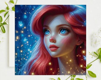 PDF "Ariel Sparkle Lights" Cross Stitch Patroon DMC, Patroon Keeper Compatibel, Direct downloaden