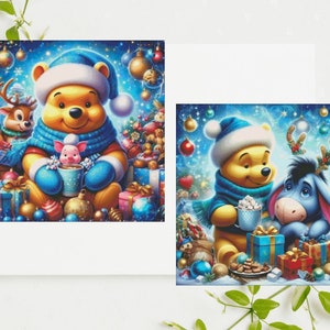 Bundle of 2 PDF "Christmas Winnie" Cross Stitch Patterns DMC, Pattern Keeper Compatible, Instant Download