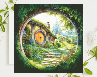 PDF "The Shire Hobbitland" Cross Stitch Patroon DMC, Patroon Keeper Compatibel, Direct downloaden
