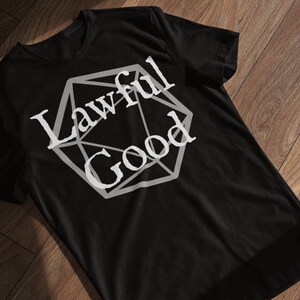 Lawful Good D&D Alignment Unisex Heavy Cotton Tee