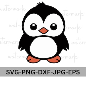 Baby Penguin SVG cut file Sweet Shirt Baby Bodysuit Kawaii Animals Silhouette Cricut Vinyl Iron