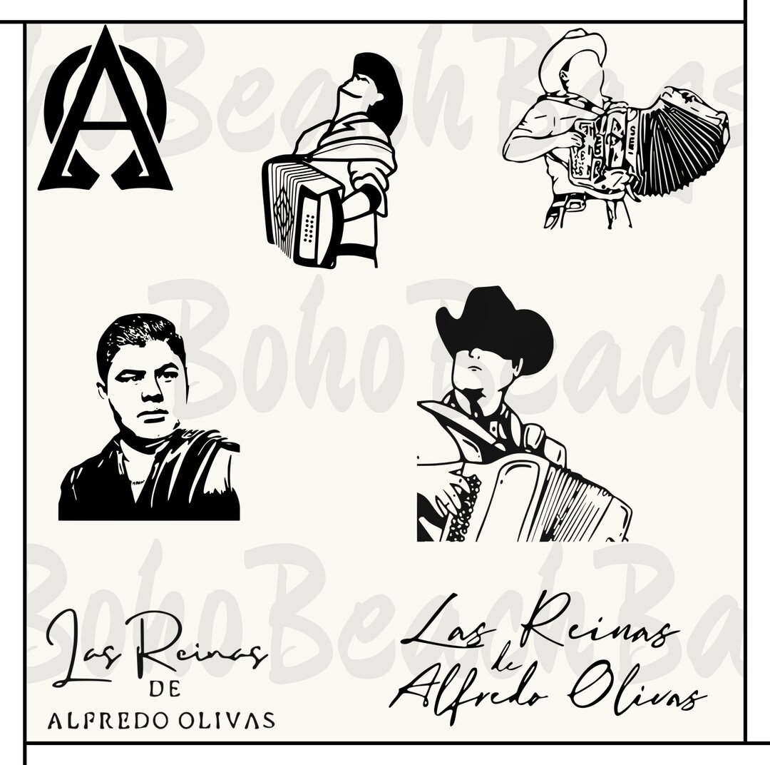 Alfredo Olivas PNG JPEG SVG Banda Mexico Cricut Etsy Canada