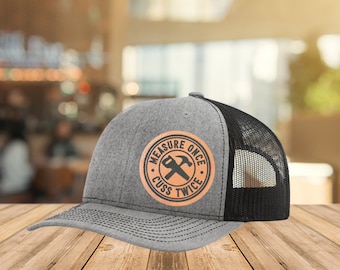 Measure Once Cuss Twice Richardson 112 Snapback Hat