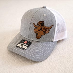 Texas Longhorns Richardson 112 Snapback Hat - Benutzerdefinierte Leder Patch Trucker Cap für Fans, Sportbegeisterte, Geschenke für Ihn, Geschenke für Männer