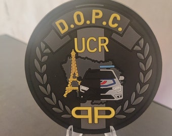 Écusson Police Nationale France unité spécialisé UCR Modèle nuit PVC 3D