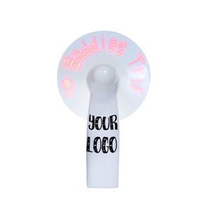 Love Message Led Fan, Custom Logo Fan, Marketing, Promotional, Any Special Occasion, Corporate Conference Gift, , Party Favor, Return Gifts.