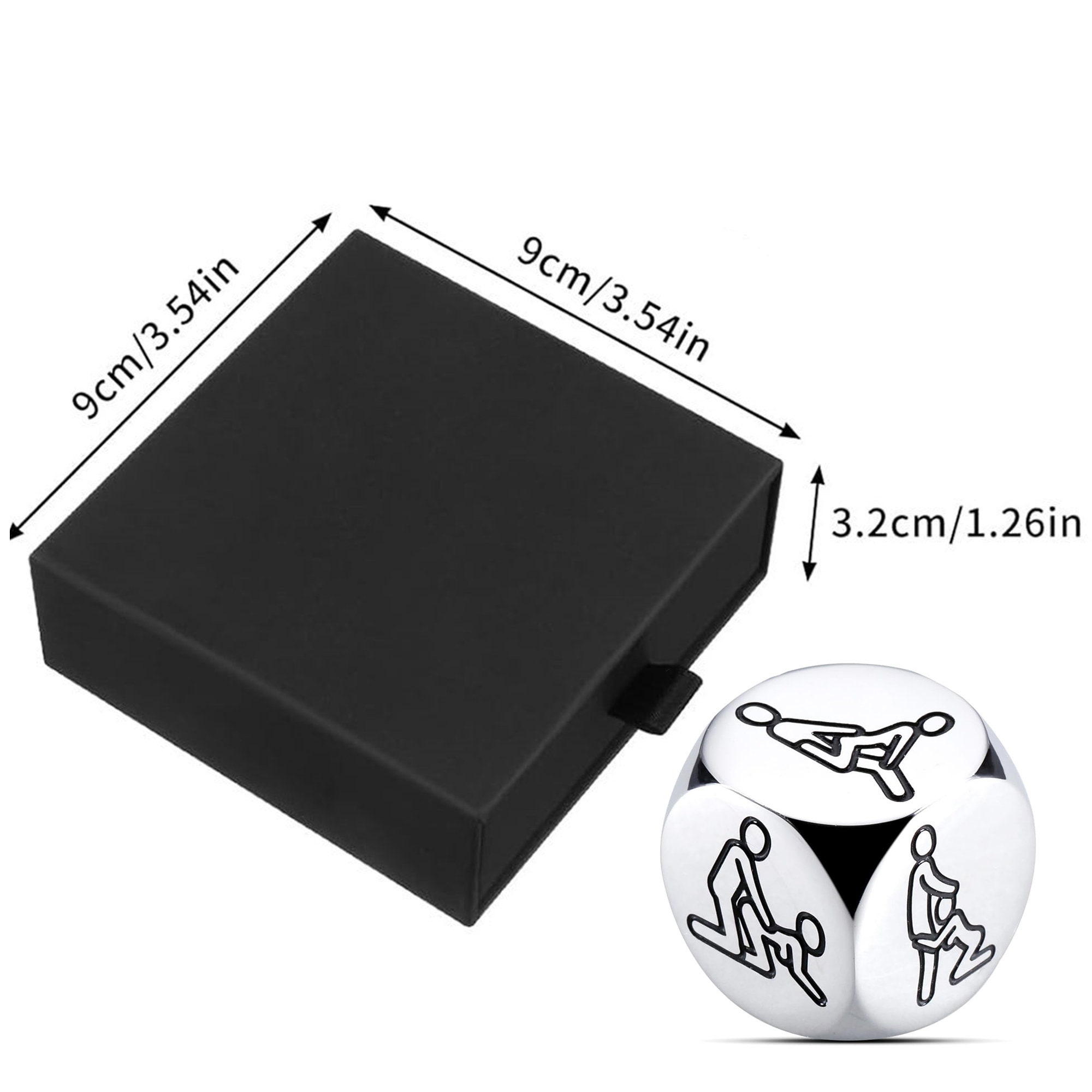 thumbnail image 2 of Date Night Decision Dice - 3 Piece Dinner & Movie Chooser For Couples Games 2 of 11