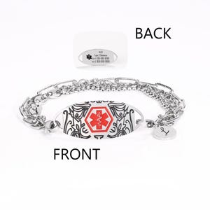 Von Willebrand Disease Bracelet Medical ID Wristband Blood Disorder Clotting Alert Type 1 2 3 Jewellery Jewelry Medic Silicone Unisex Gift (Set Of 3
