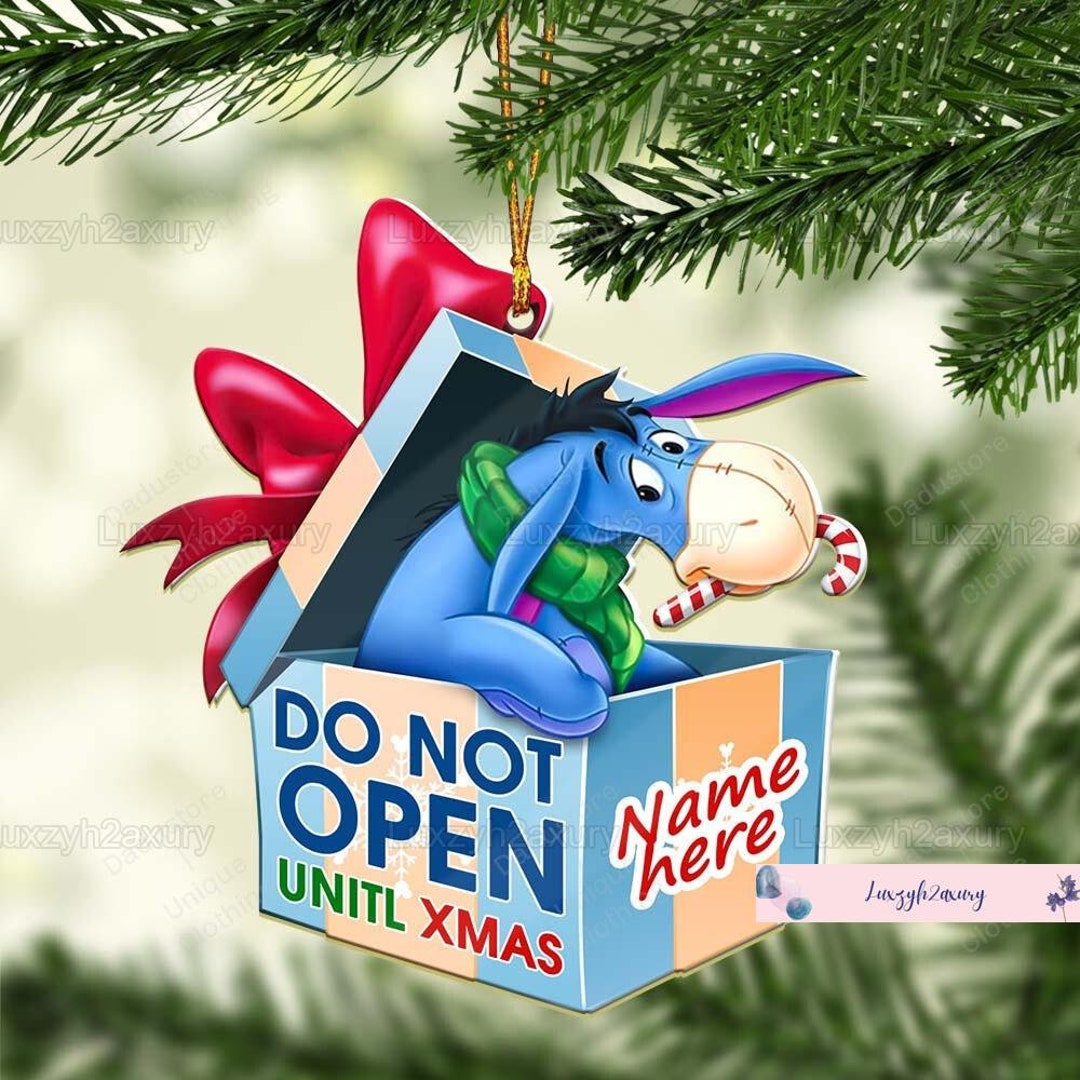 Christmas Eeyore Winnie the Pooh Xmas Ornament Funny Eeyore Etsy