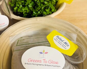 Microgreen Grow Kits!  Everything included to grow Broccoli, Radish, Turnip and Salad Mix