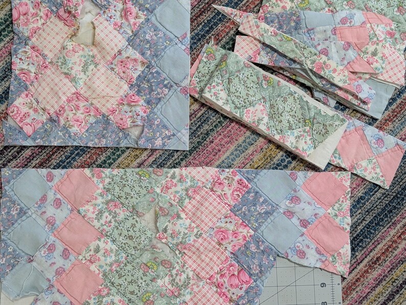 Cutter Quilt Rework Upcycle DIY Scraps - Etsy