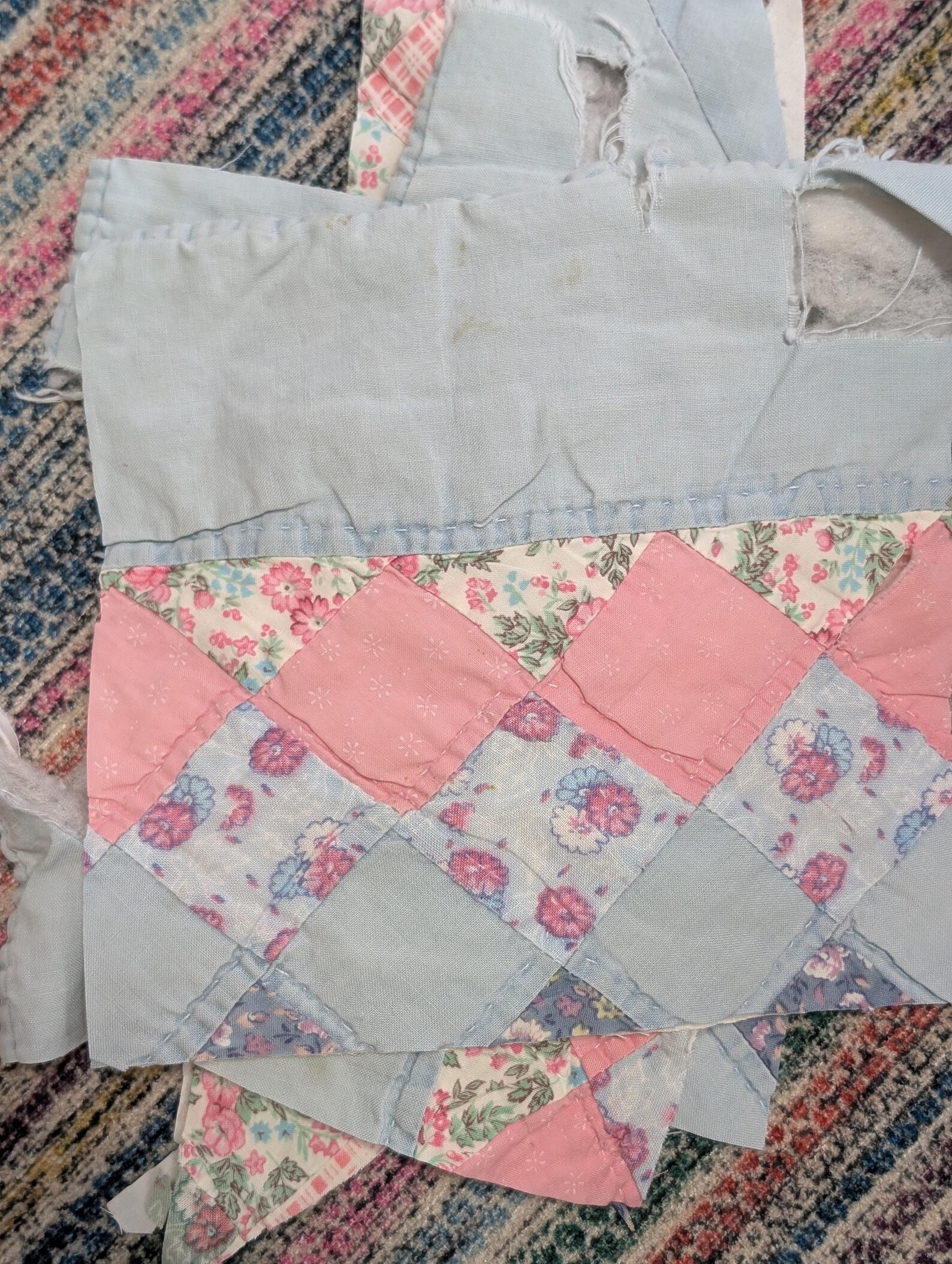 Cutter Quilt Rework Upcycle DIY Scraps - Etsy