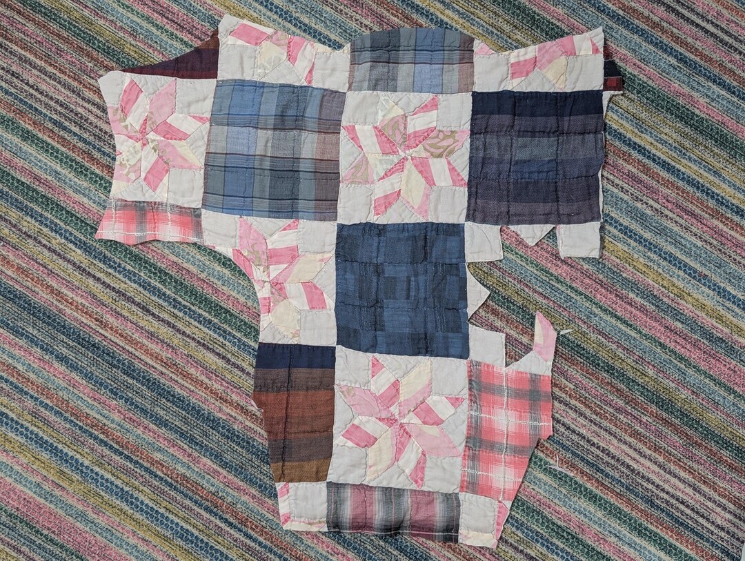 Cutter Quilt Scraps Vintage Upcycle Rework DIY - Etsy