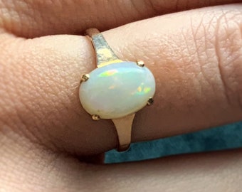 Aurora - Vintage Opal Ring 9ct