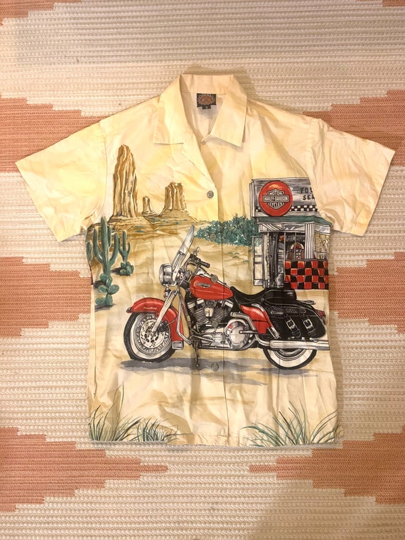 90s Harley Davidson Shirt, Size Small, Tori Richar