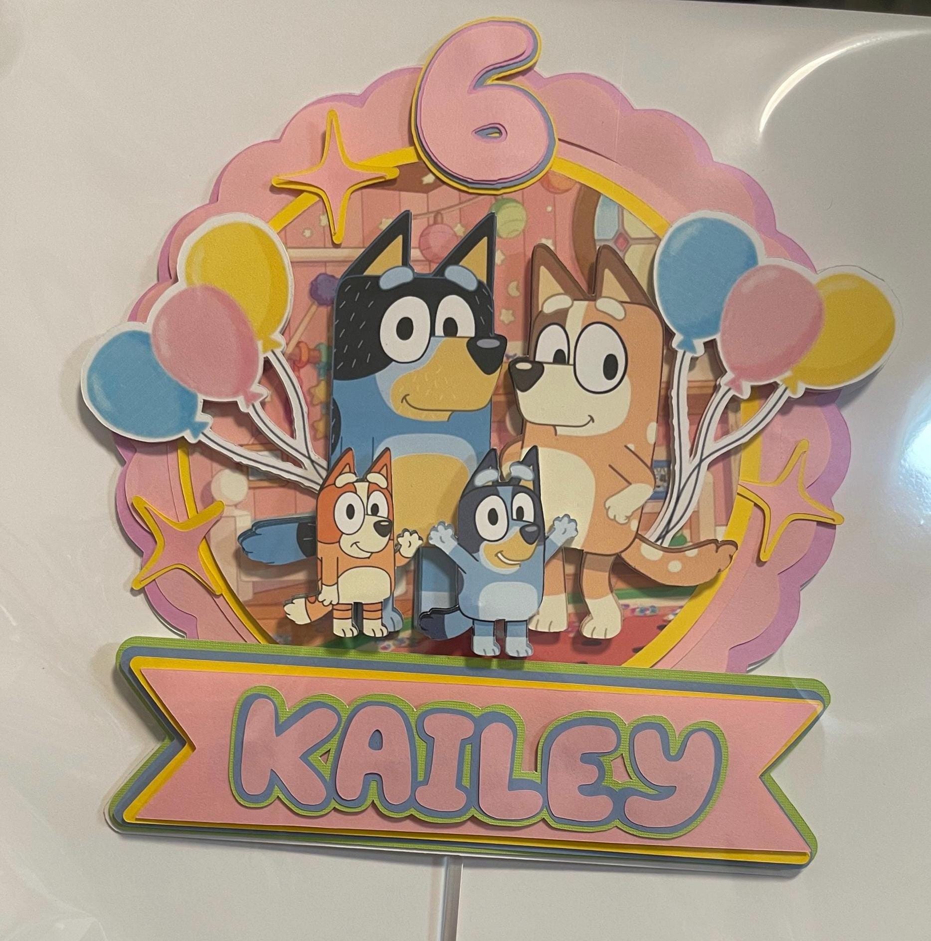 Bluey Cake Topper