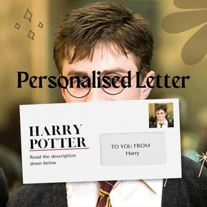 Carta personalizada de Harry Potter | Faça deste um aniversário memorável | Tendências | Presente de Natal | Presente pessoal | Carta Física ou Digital