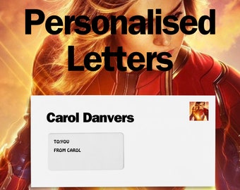 Carol Danvers Personalised letter | Step into the Magical Universe | Trending | Birthday gift | Personal Gift Physical letter or Digital