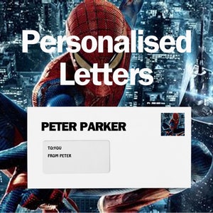 Carta personalizada de Peter Parker | Entre no Universo Mágico | Tendências | Presente de aniversário | Presente pessoal | Carta Física ou Digital