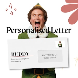 Buddy the Elf Carta personalizada | Faça deste um aniversário memorável | Tendências | presente | Presente pessoal | Carta Física ou Digital