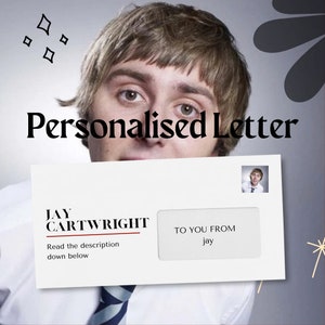 Jay Cartwright Carta personalizada / Conviértalo en un cumpleaños memorable / Inbetweeners / Navidad / Regalo personal / Carta física o digital