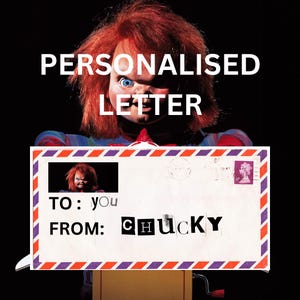 Chucky / Muñeco diabólico / Tendencias / Regalo de Halloween / Regalo personal / Carta física o digital