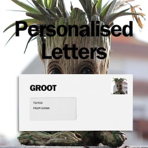 Groot Personalised letter | Step into the GOTG | Trending | Birthday gift | Personal Gift | Physical letter or Digital | Valentines Gift