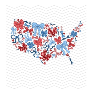 La carte des États-Unis d'Amérique s'incline lors du Memorial Day du 4 juillet, prête à être imprimée, transfert DTF direct