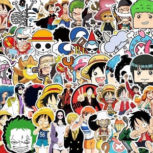 Monkey D. Luffy One Piece Characters Weatherproof Anime Sticker 6 Car  Decal