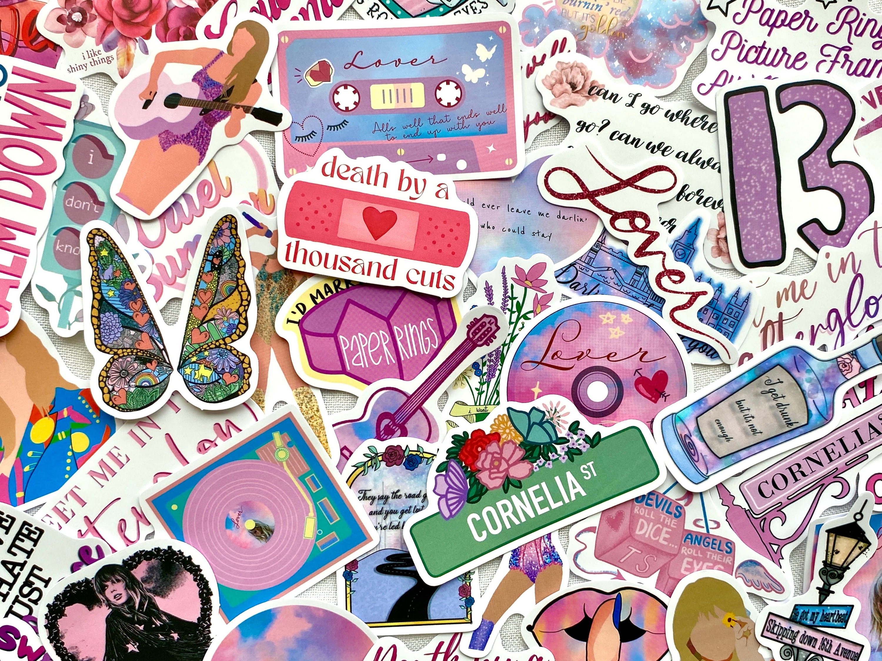 Taylor Swift Merch: 50PCS Taylor Music Stickers,All Swift Album Stickers  for Adult,Waterproof Vinyl Sticker for Water Bottles,Laptops,Music  Fans,Party Favors Party Decorat Supplies Fans Gifts 