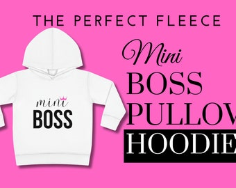 Mini Boss Kleinkind Pullover Fleece Hoodie (Regular Print)