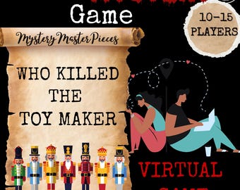 Christmas Murder Mystery Game, Online Xmas Cold Case, Winter Wonderland 14  Player Xmas Game. Teams Christmas Game, Office Xmas Game