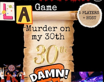 Las Vegas Murder Mystery Game | 30th Birthday Party (Printable PDF)