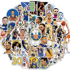 50 pezzi Stephen Curry NBA Sticker Pack / Laptop, telefono, diario, diario, album, pianificatore, quaderno, skateboard, adesivi decorativi