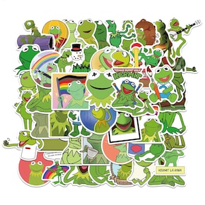 50pcs Kermit Frog Sticker Pack | Laptop, Phone, Journal, Diary, Scrapbook, Planner, Notebook, Skateboard, Decorative Stickers