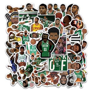 50szt. Kyrie Irving NBA Sticker Pack | Laptop, Telefon, Dziennik, Pamiętnik, Album, Planer, Notatnik, Deskorolka, Naklejki dekoracyjne