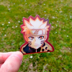 Six Paths 3D Anime Bewegung Aufkleber | Laptop, Telefon, Journal, Tagebuch, Sammelalbum, Planer, Notizbuch, Skateboard, dekorative Aufkleber