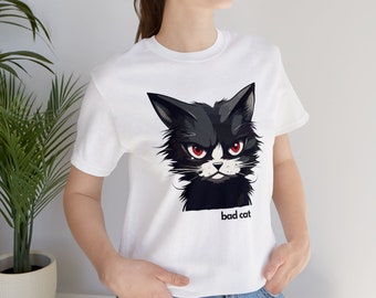 Tee shirt mauvais chat