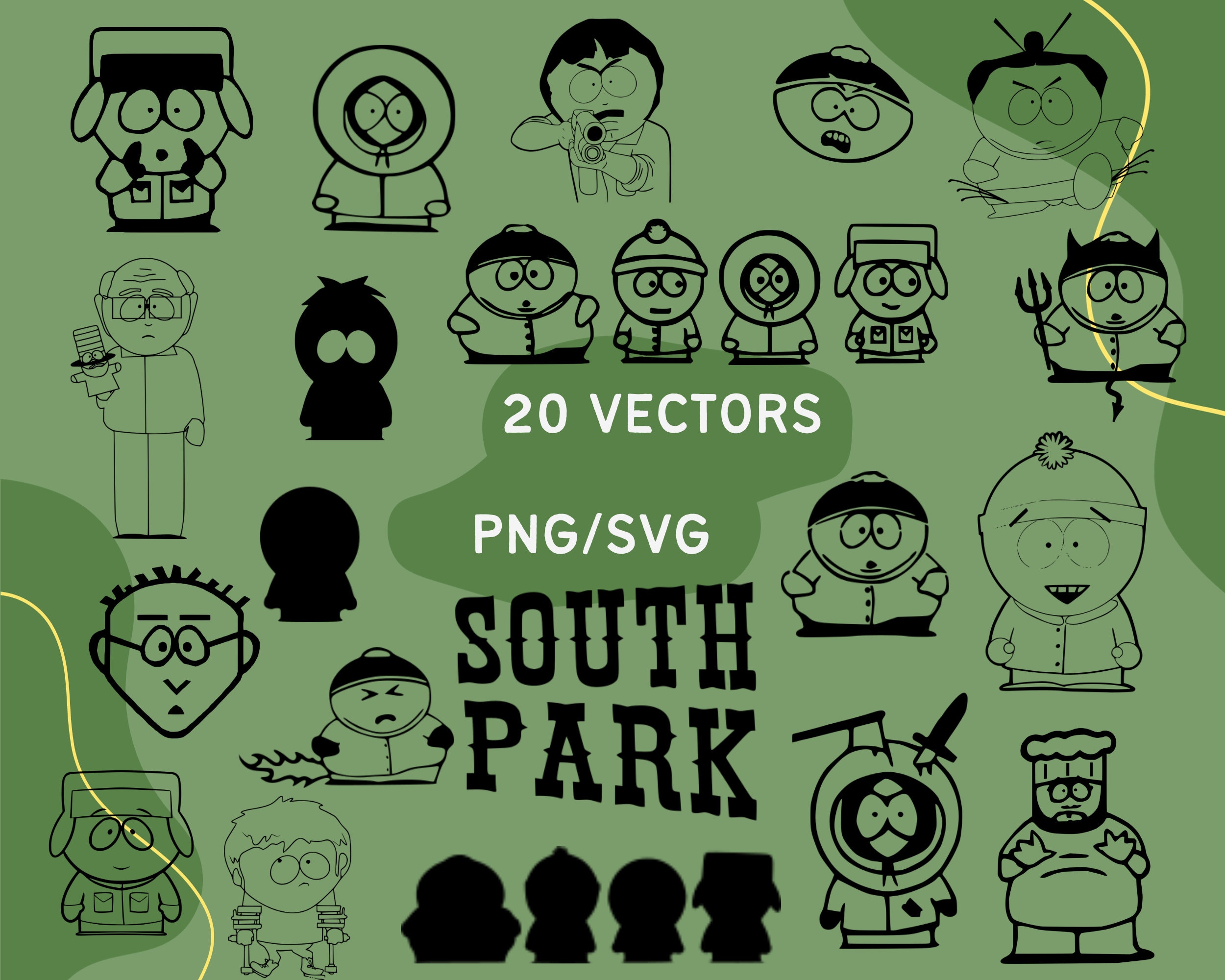 Southpark Stickers Collection,cartoon Tv Show, Designer Stickers