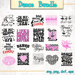 Dance Svg Bundle, Dance Quotes Svg, Dancer Svg, Dancer Mom Svg, Dance Coach Svg, Dance Shirt Svg, Retro Dance Svg, Svg Files for Cricut