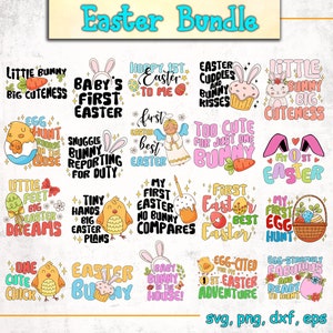 Ostern SVG-Bundle, Fröhliche Ostern SVG, Osterhase SVG, Baby Ostern zwar, Baby Ostern zwar, Baby Christian zwart, Retro Ostern, Dateien für Cricut