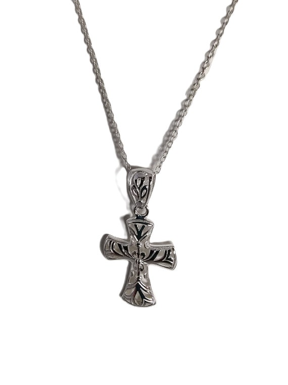 Necklace, Cross, Cross Necklace, Silver Cross Nec… - image 5